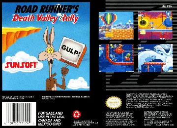 Road Runner's Death Valley Rally (USA) box cover back